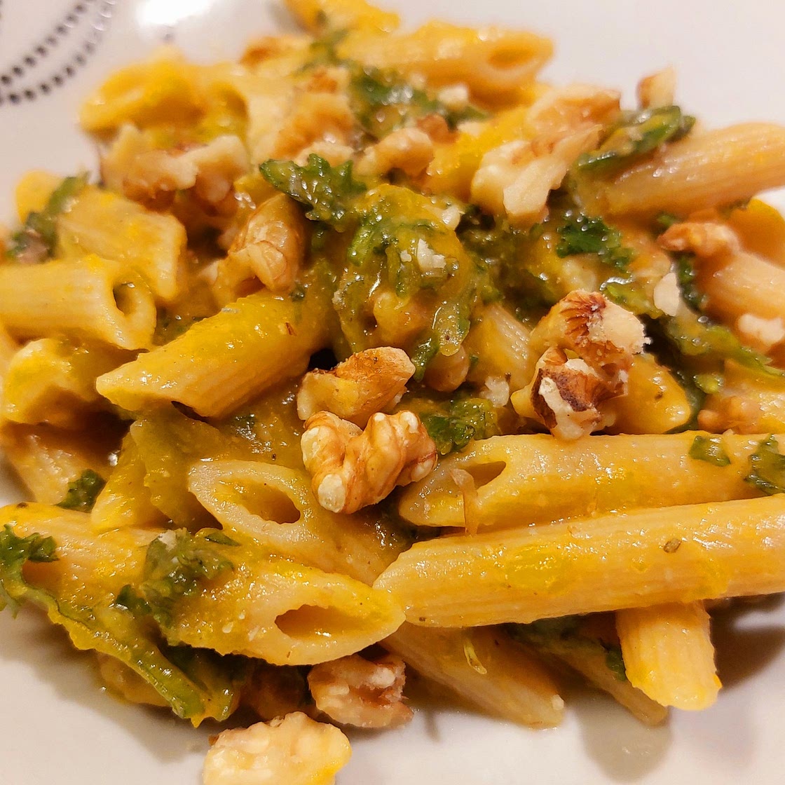 Pasta - Pumpkin, kale, gorgonzola and walnuts