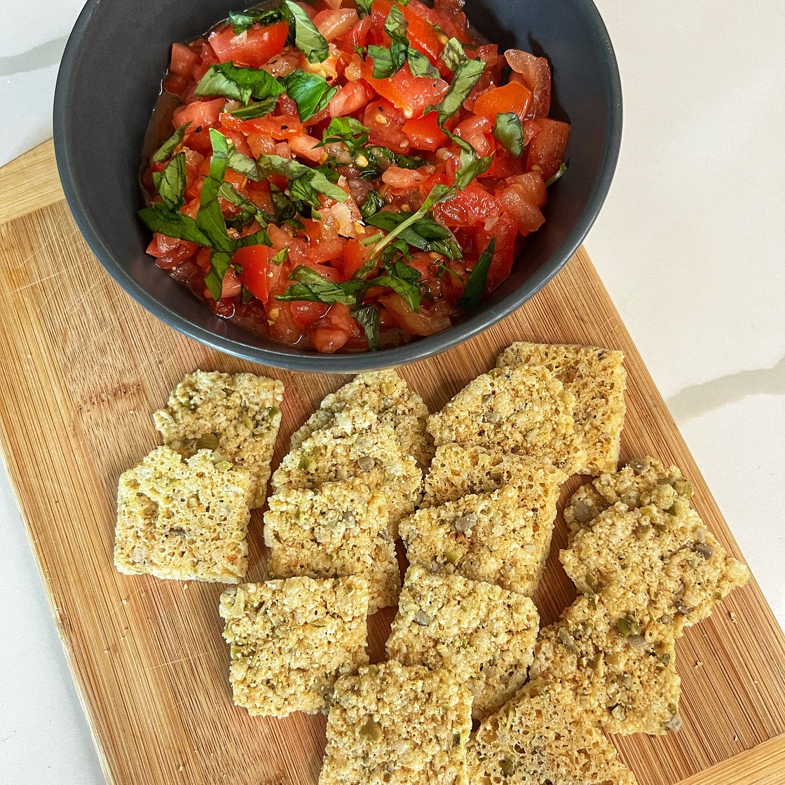 Bruschetta Dip W/ Cheese Crisps — Angiela Eats - Quick, Easy, & Delicious Recipes