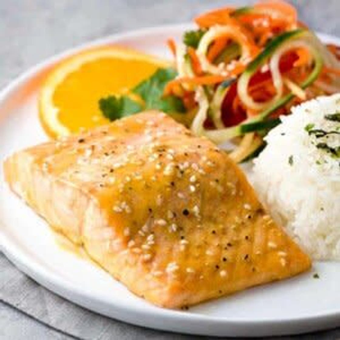 Citrus Glazed Salmon (Dairy Free/Low Carb)