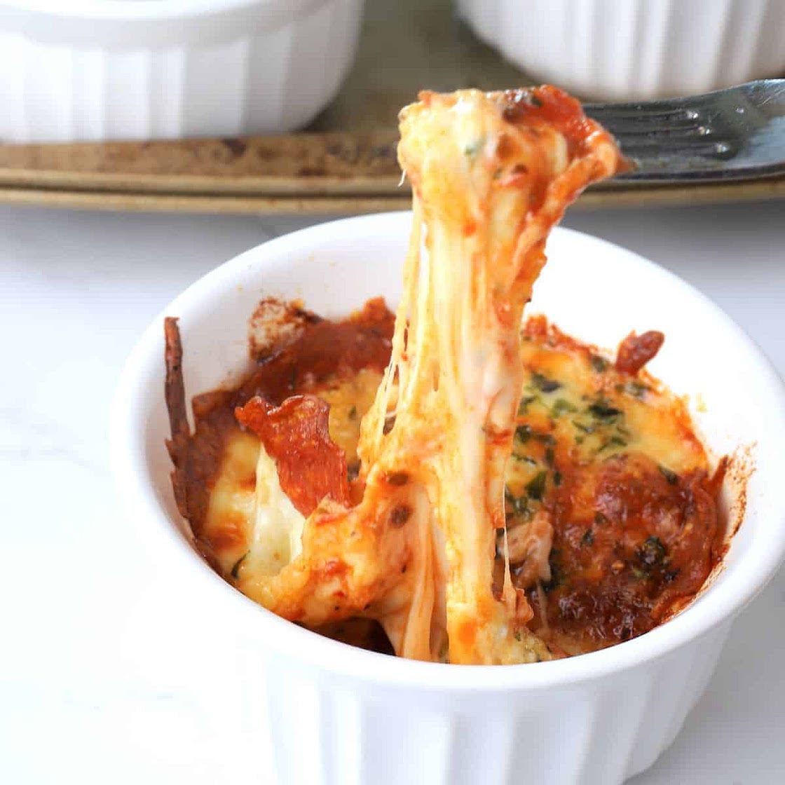 Low Carb Pizza Bowl