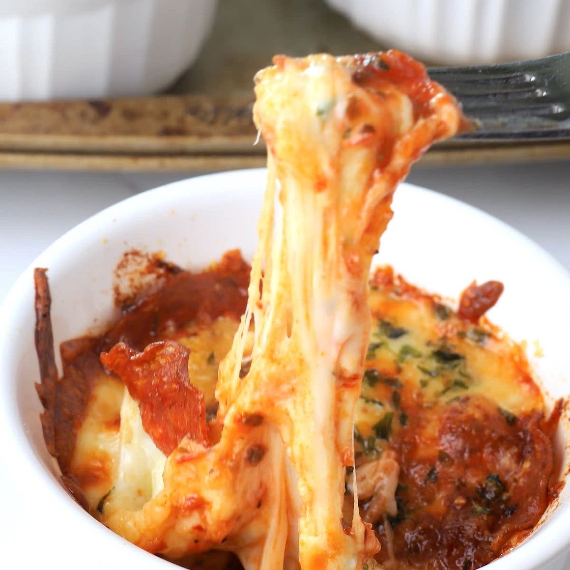 Low Carb Pizza Bowl