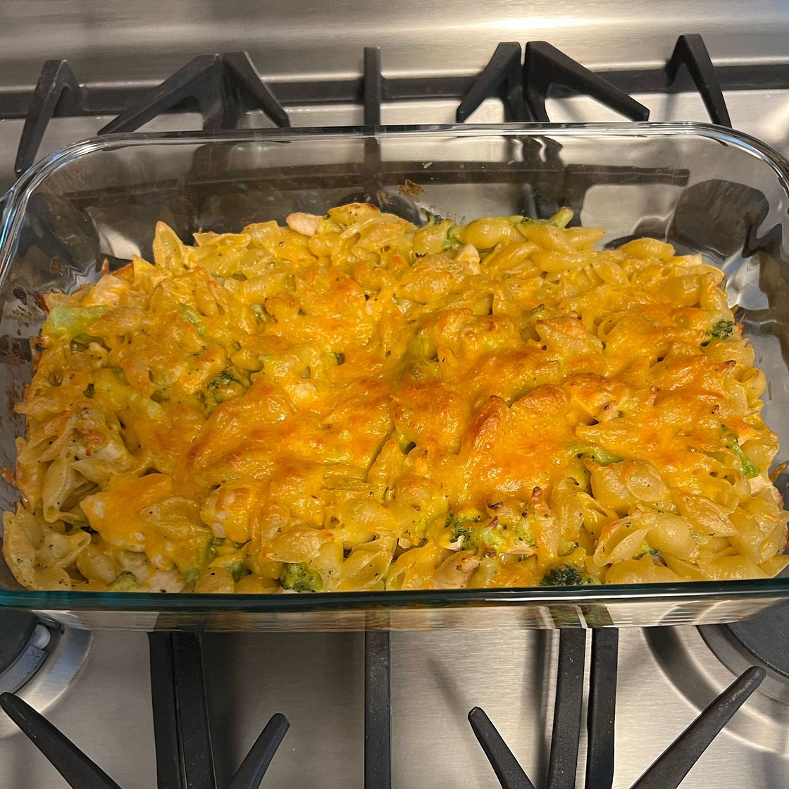 Broccoli Cheddar Chicken and Noodle Casserole