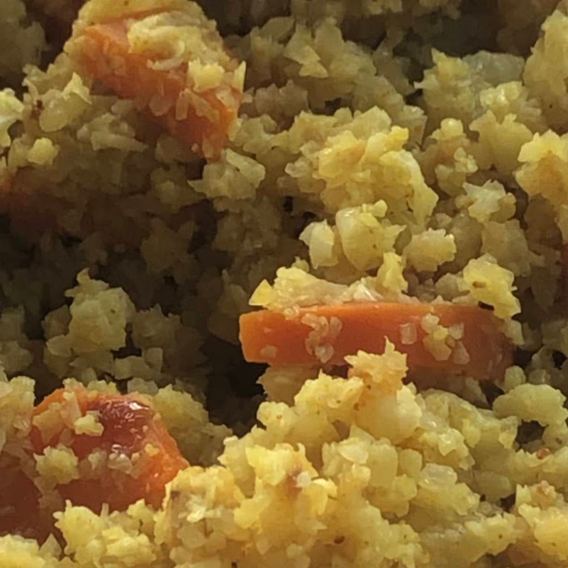 Turmeric Cauliflower “Rice”