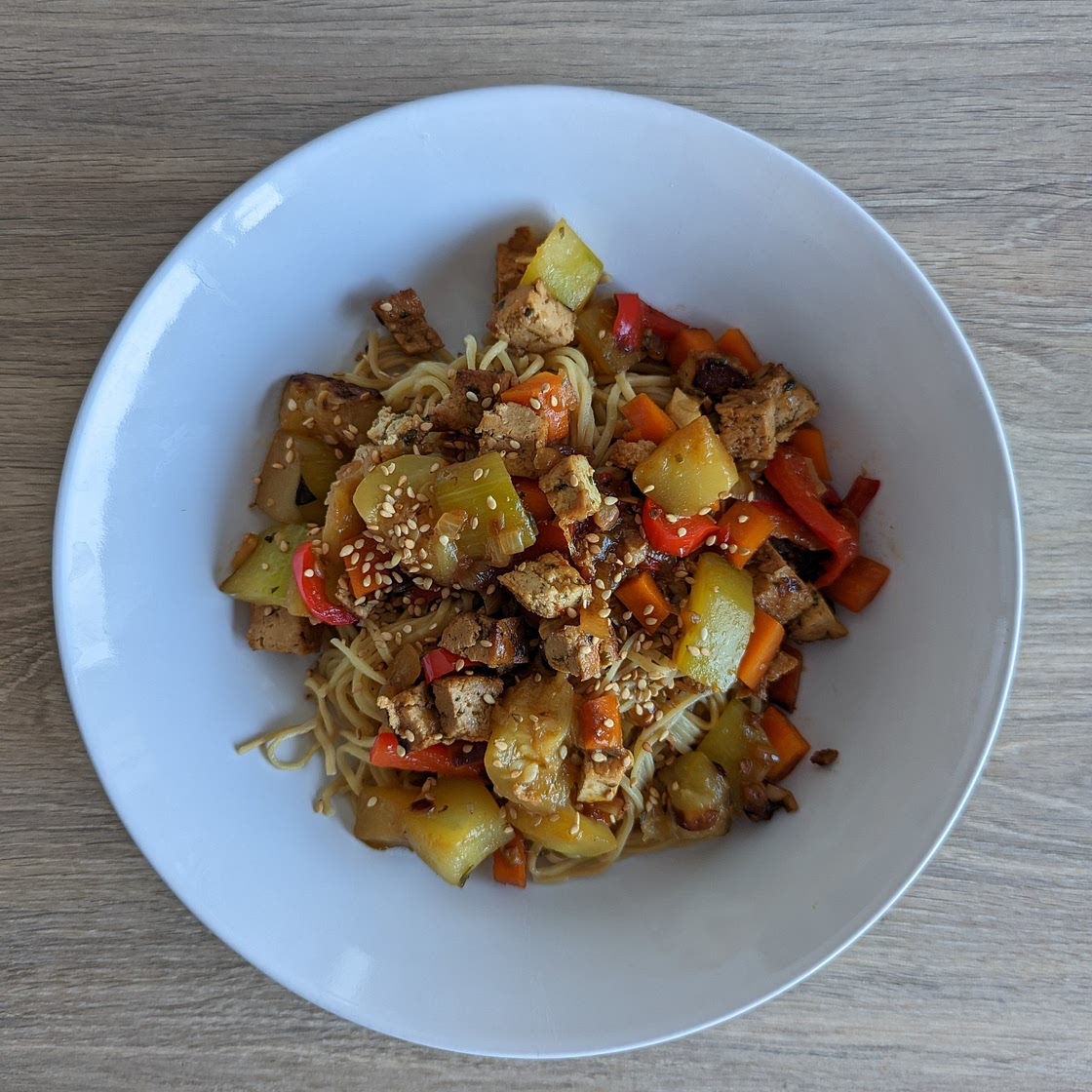 Nouilles au tofu ail des ours