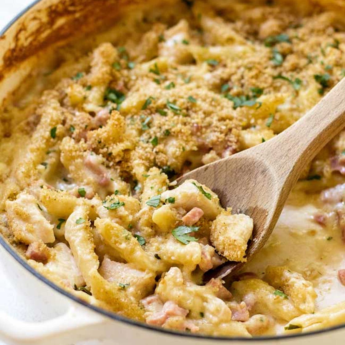 Baked Chicken Cordon Bleu Pasta