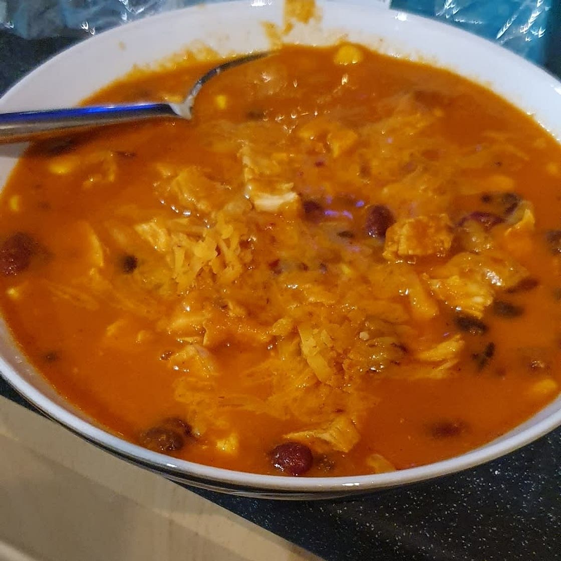 Creamy Chicken Enchilada Soup