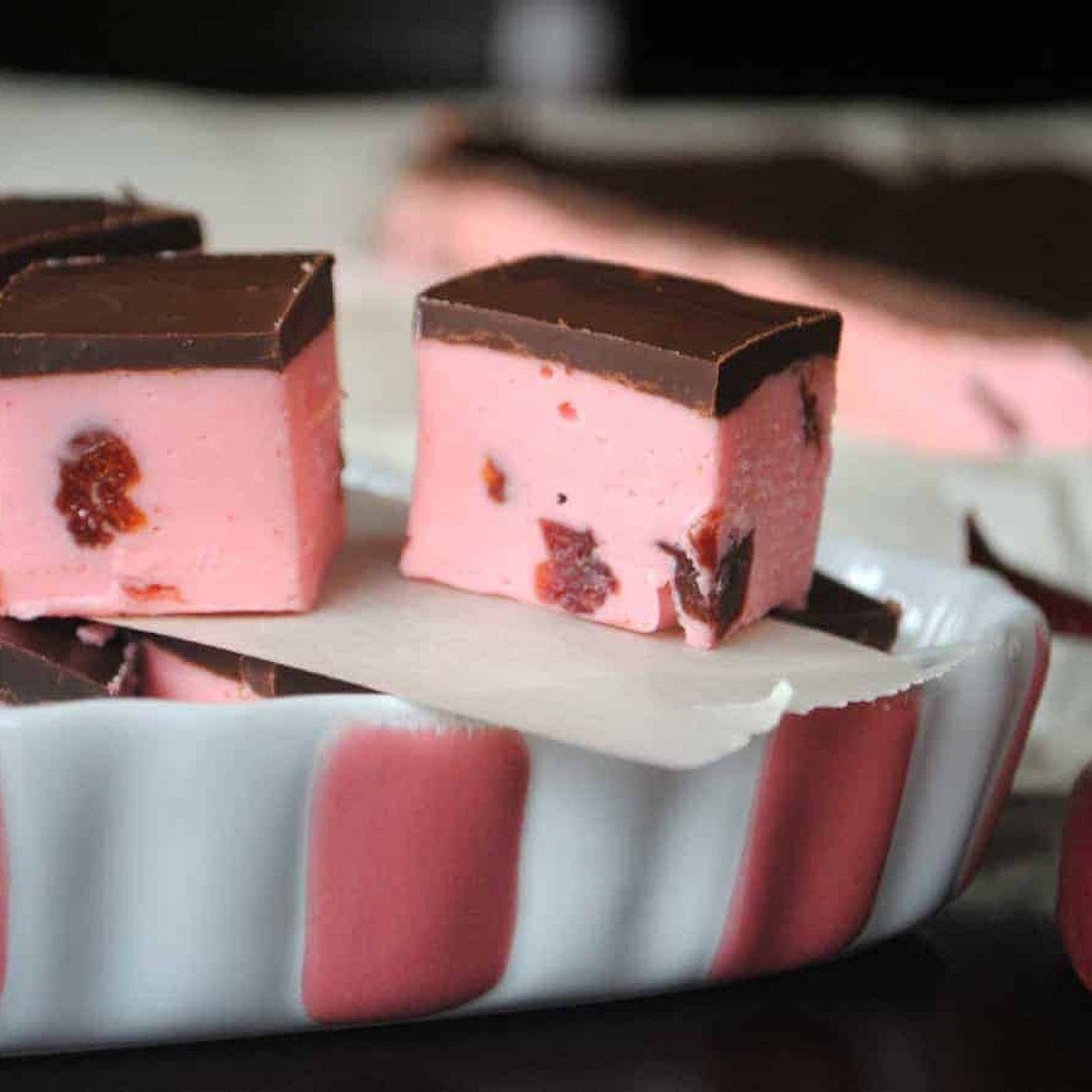 Cherry Fudge with Dark Chocolate