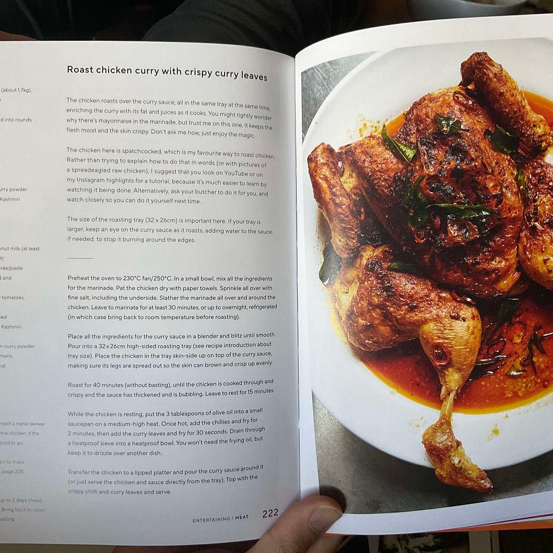 Mezcla - Roast Chicken curry with crispy curry leaves