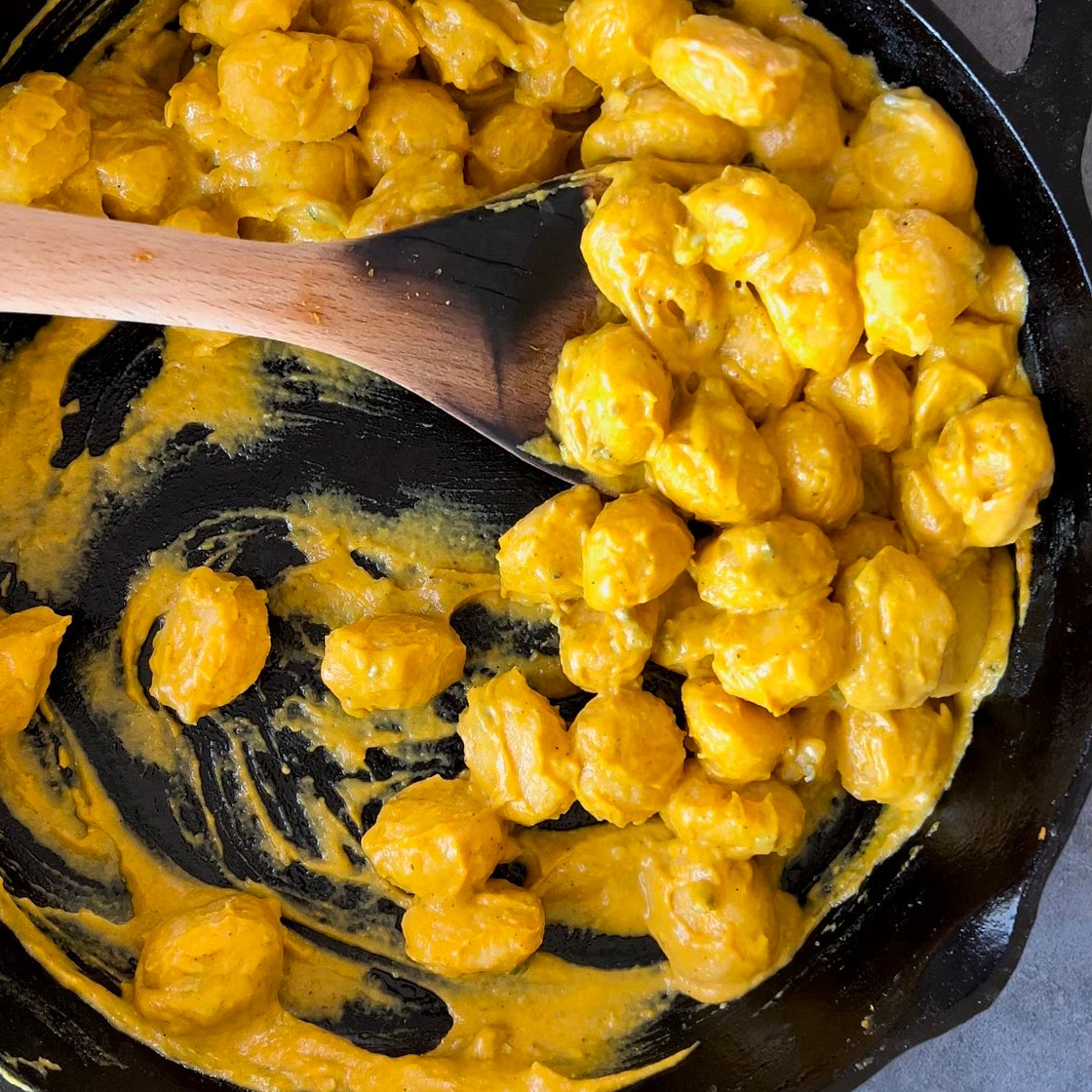 Pumpkin Gnocchi with a Creamy Pumpkin Gorgonzola Sauce