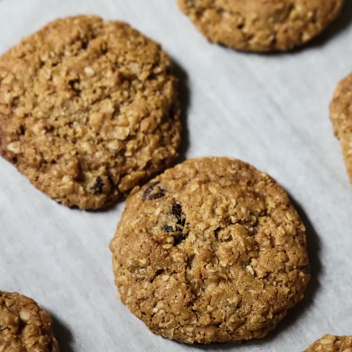 Soft and Chewy Oatmeal Raisin Cookies