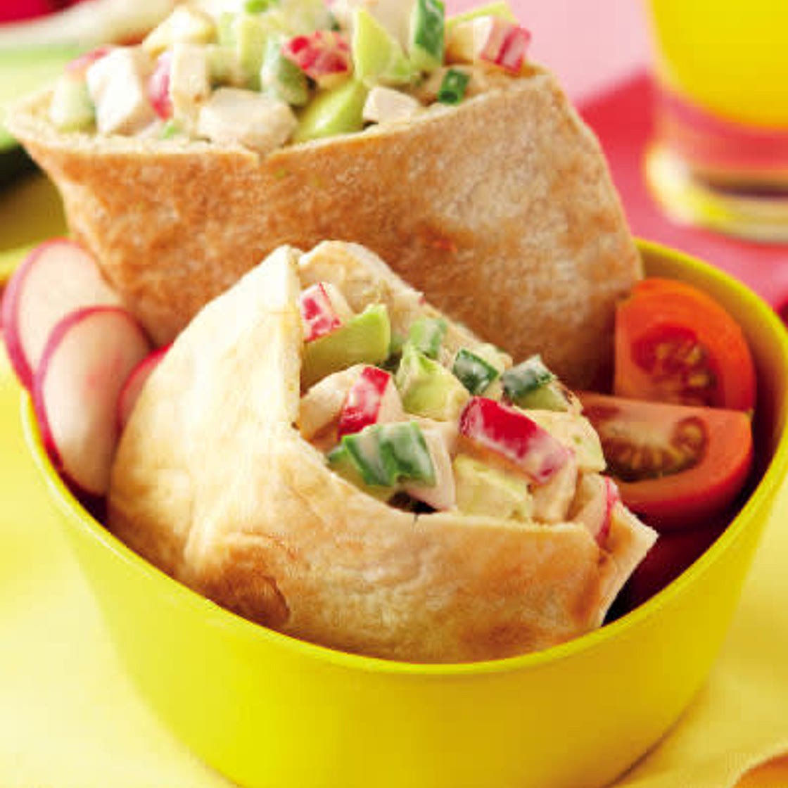 Chicken Salad Pittas