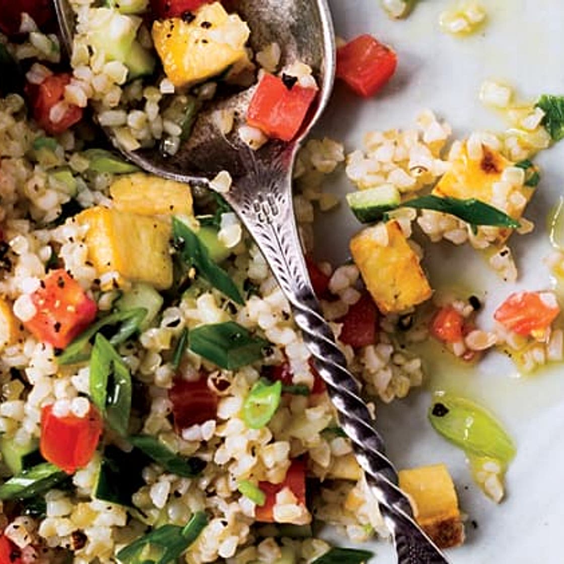 Seared Tofu Tabbouleh