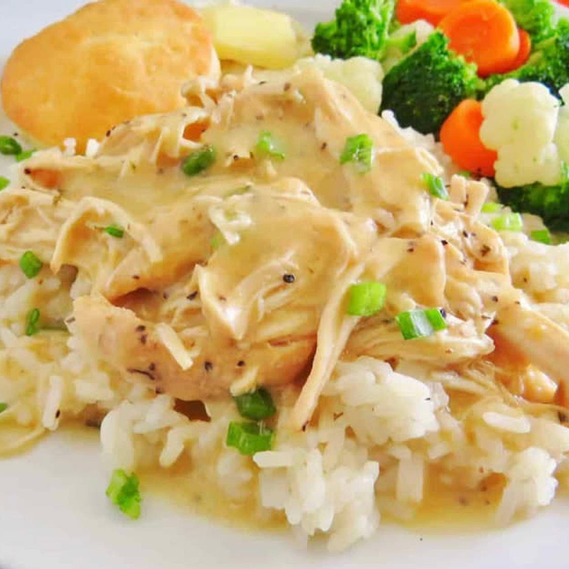 Baked Chicken with gravy and Rice