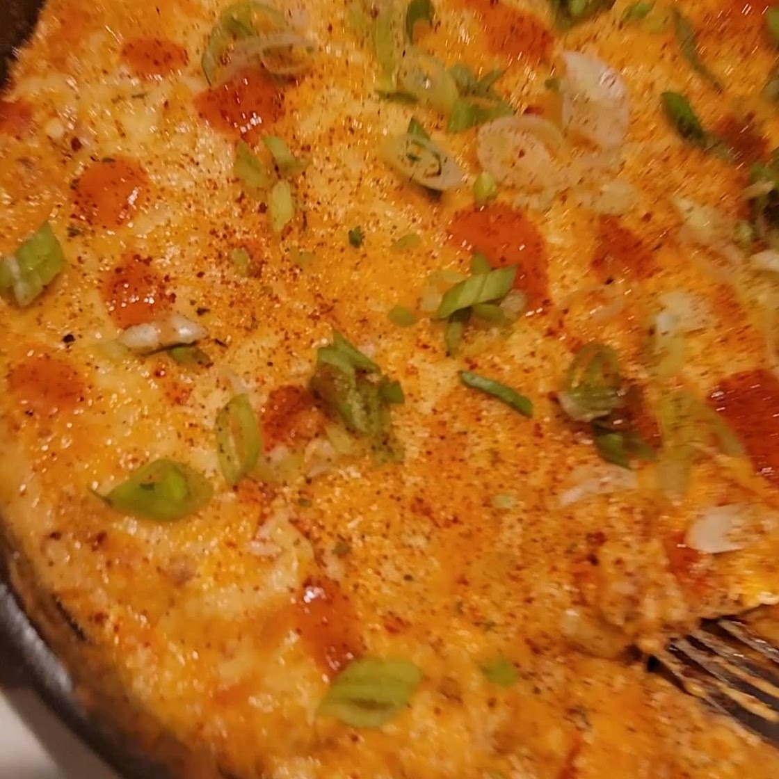 Smoked buffalo chicken dip