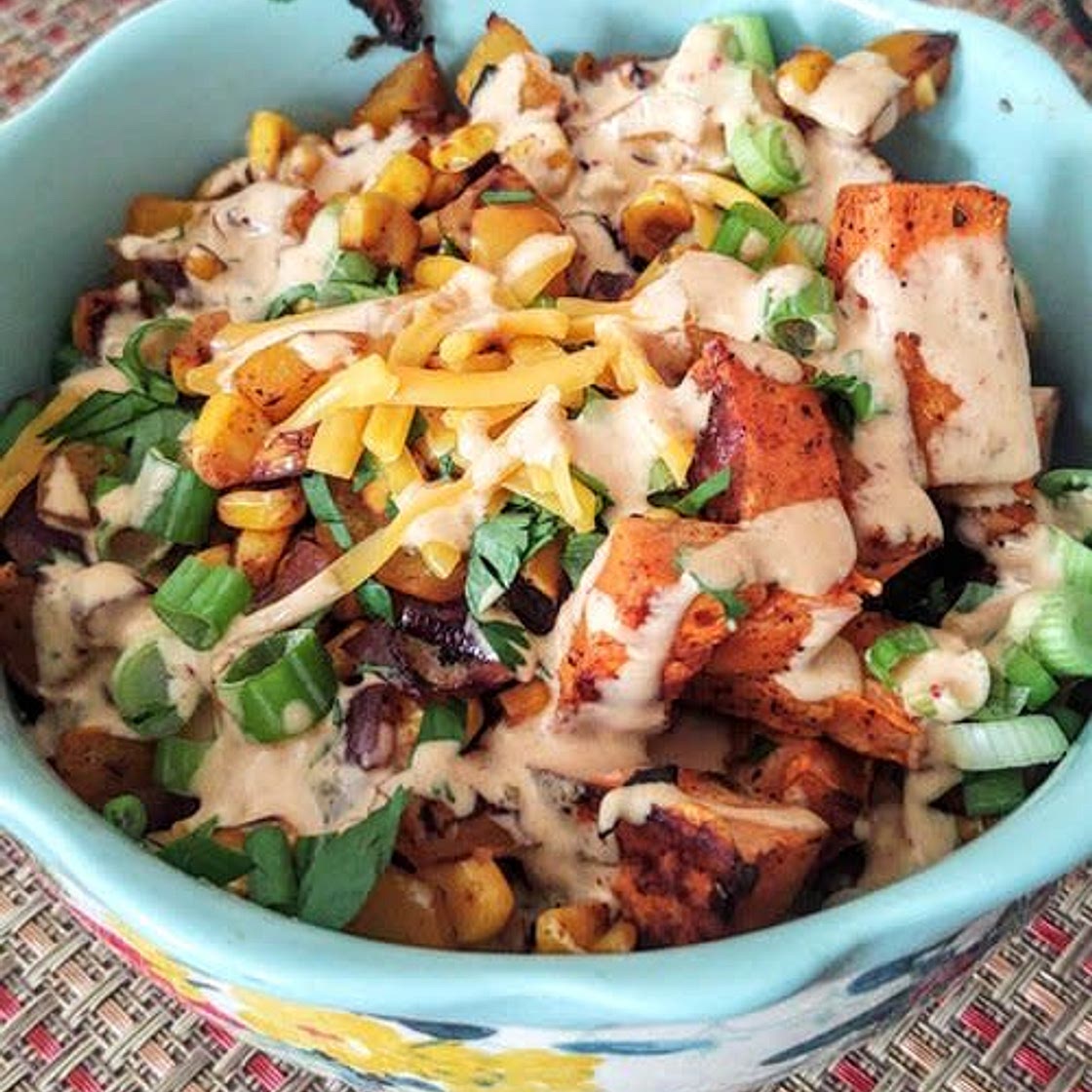 Sweet potato black bean bowl