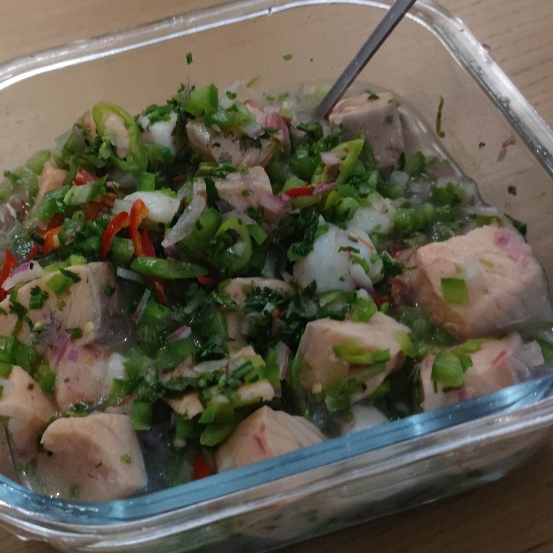 Basic Salmon Ceviche