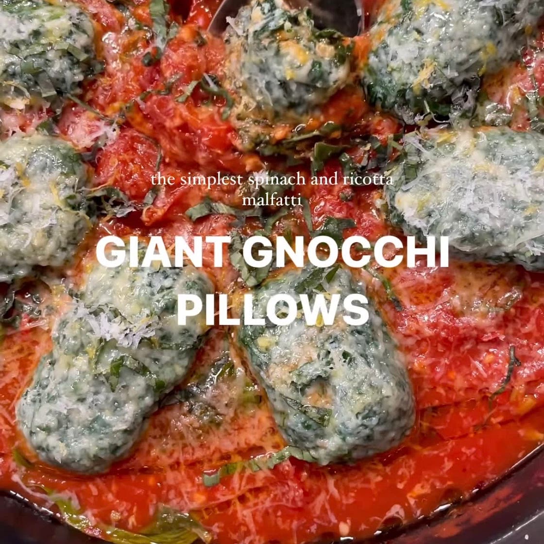 Giant Gnocchi Pillows