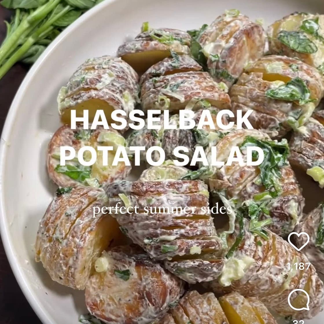 Hasselback Potato Salad