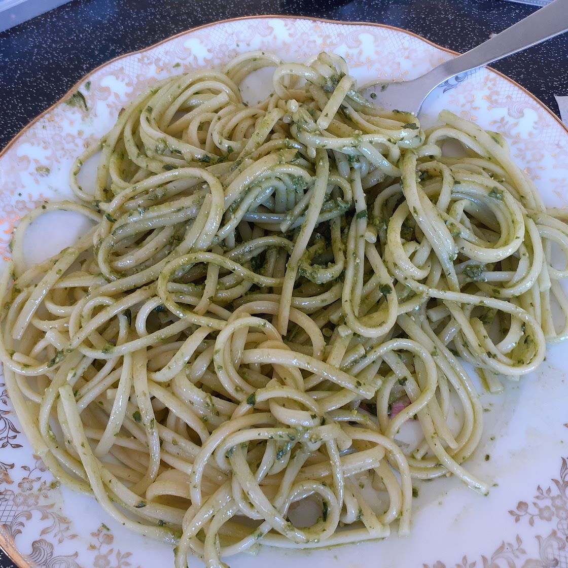 Linguines au pesto