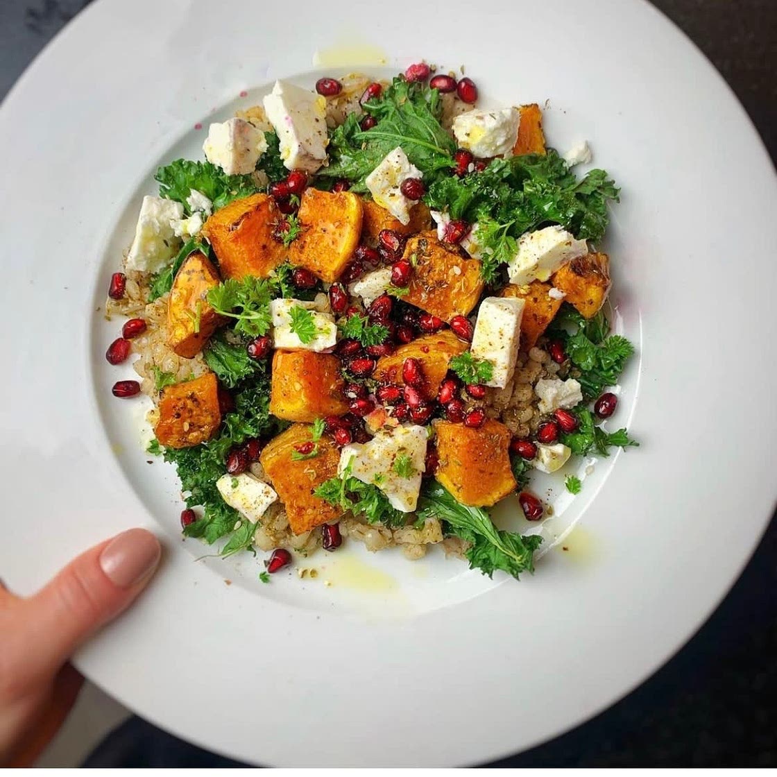 Warm Roasted Winter Superfood Salad