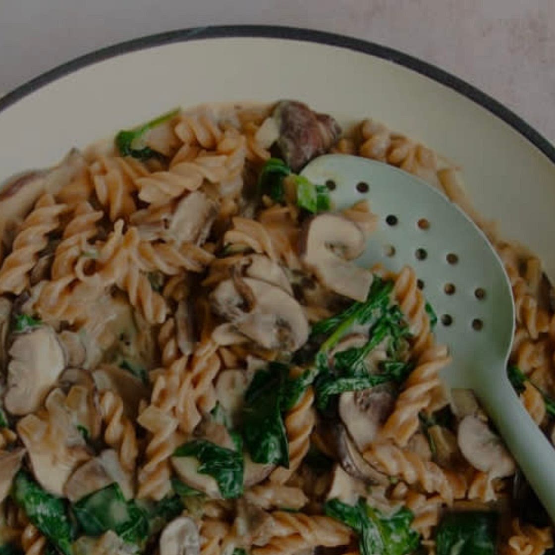 Vegan Creamy Mushroom Pasta