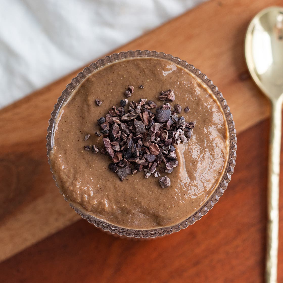 Chocolate Pumpkin Protein Smoothie with Cauliflower and Avocado