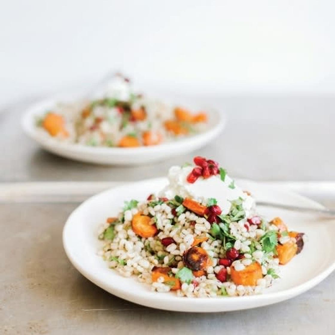Lemony Barley and Roasted Carrot Salad