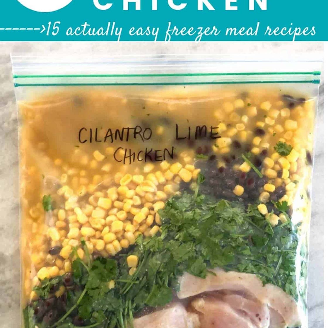 CILANTRO LIME CHICKEN  Freezer meal