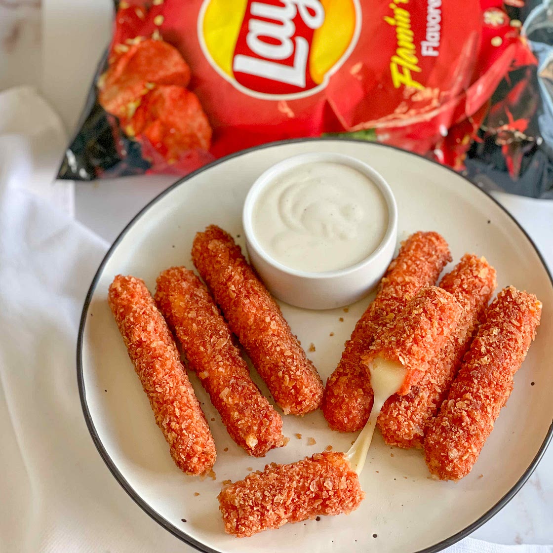 Lays flamin hot mozzarella sticks 