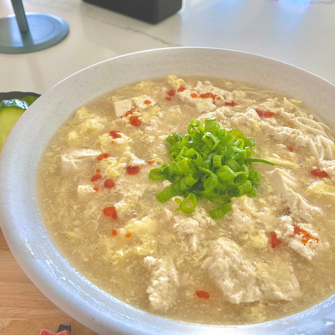 素麺のサンラータン麺風