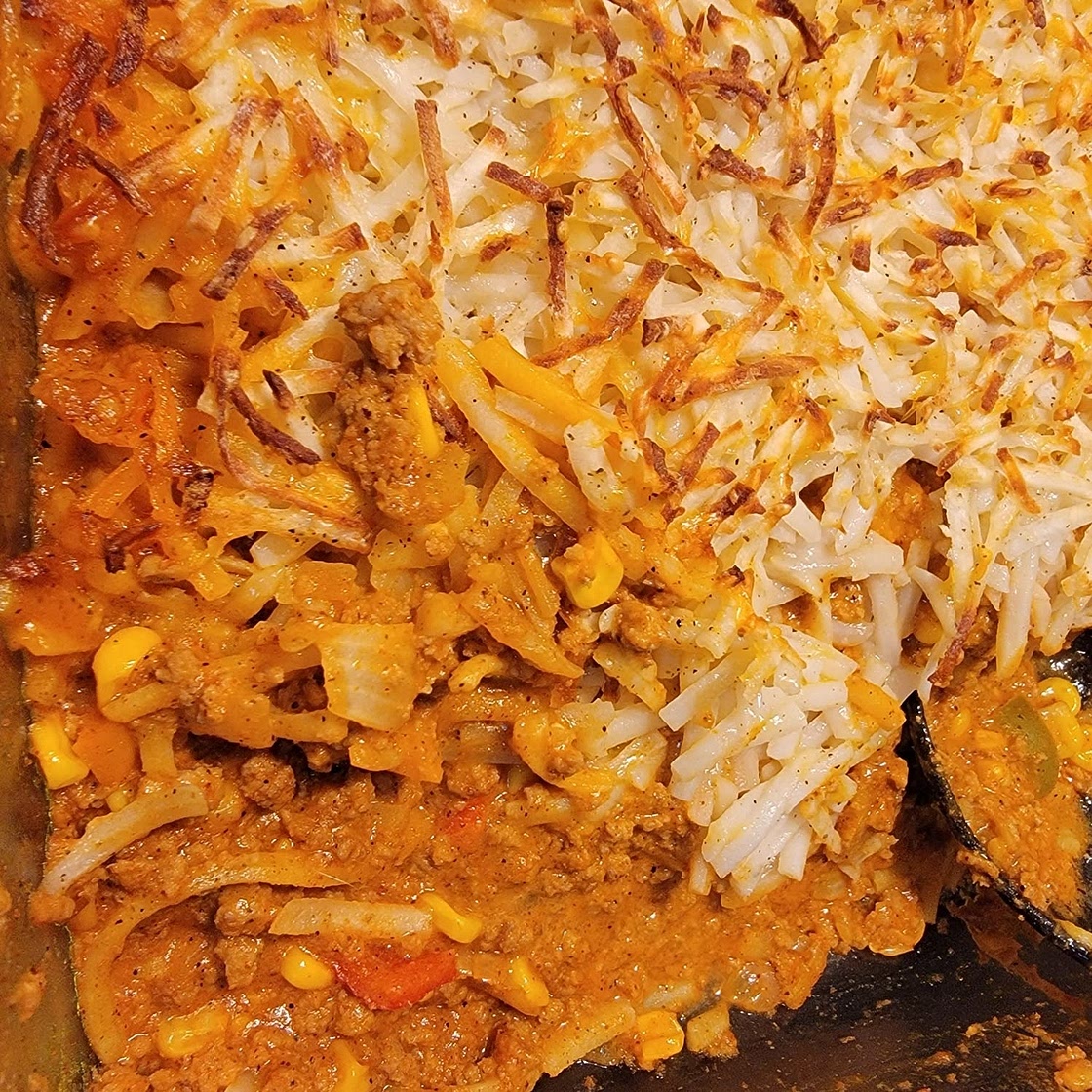 Mexicali Hashbrown Taco Casserole