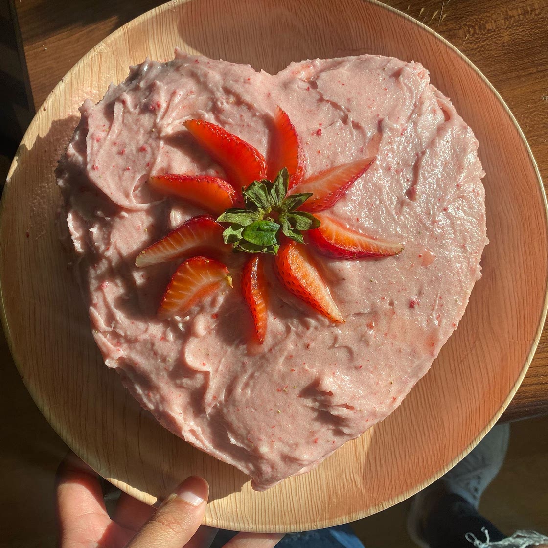 Homemade Strawberry Cake