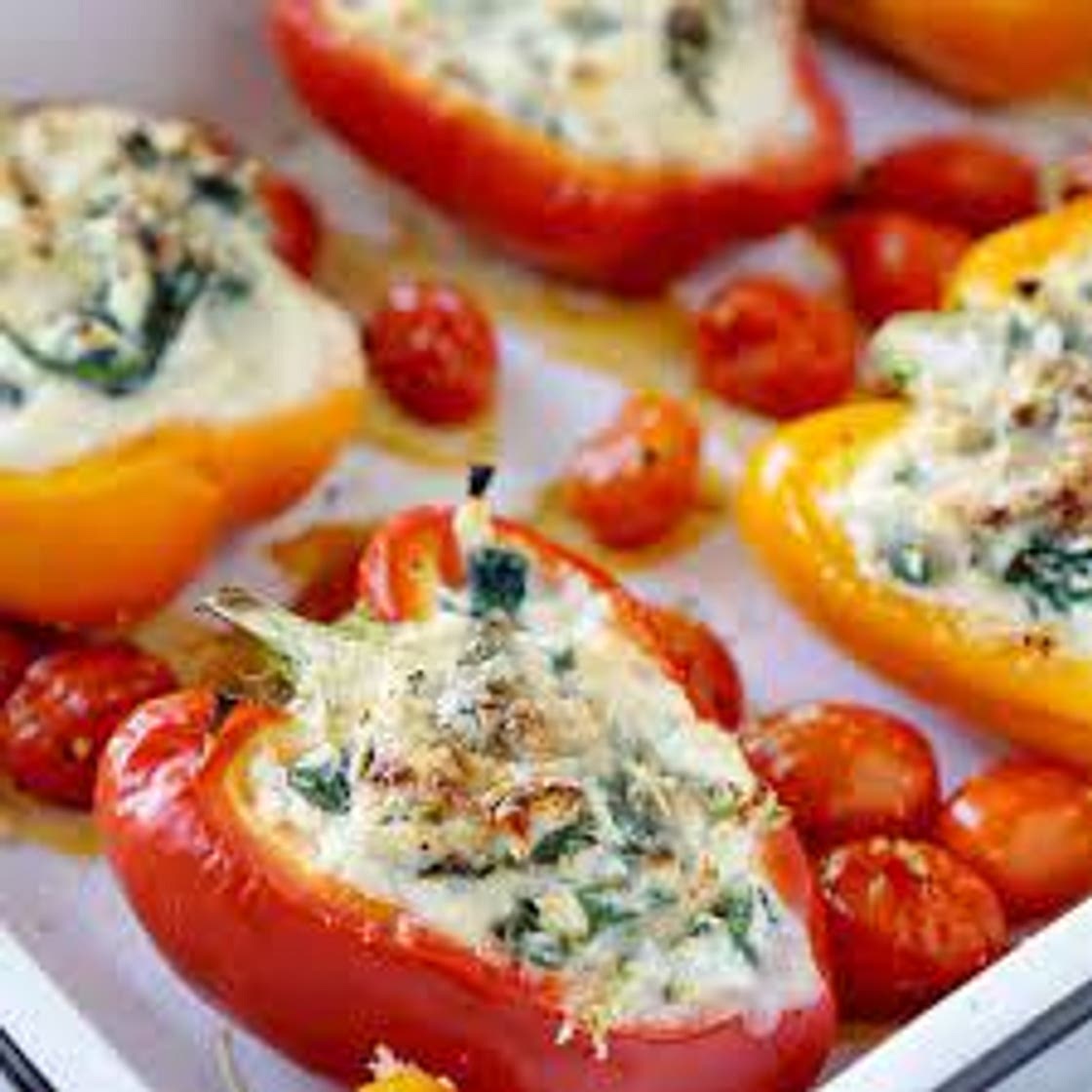 Ricotta Bacon Stuffed Mini Peppers