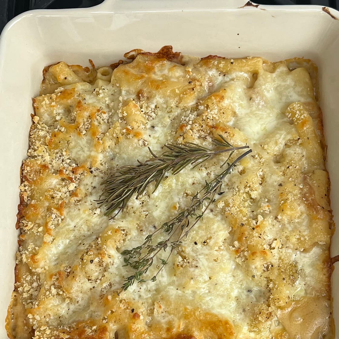French Onion Soup Baked Ziti