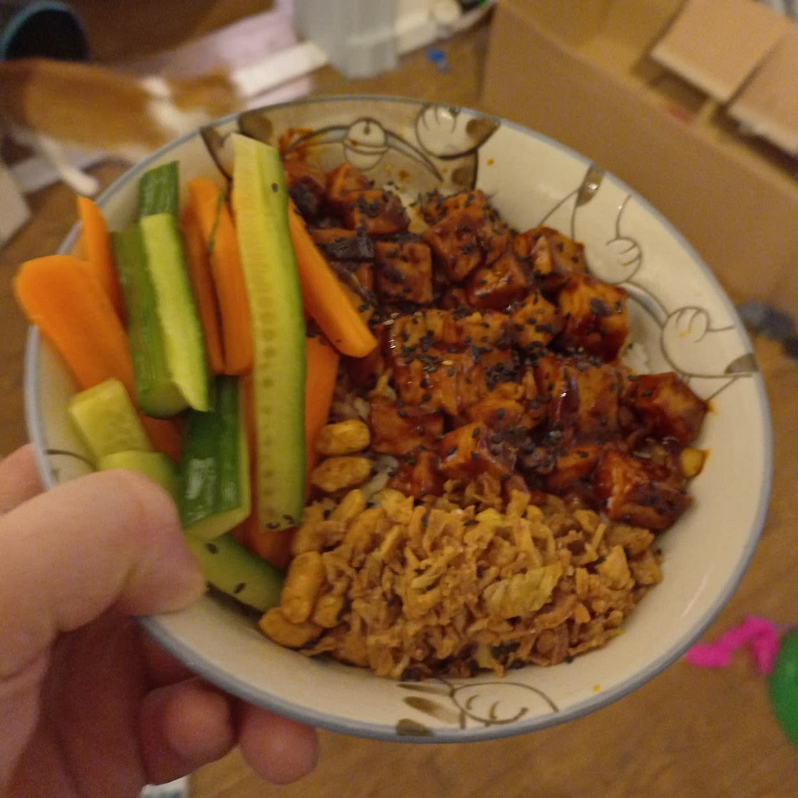 Gochujang Tofu and Rice Bowls