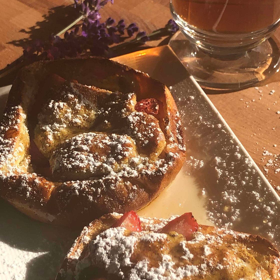 Air Fry Brioche Strawberry filled French Toast 
