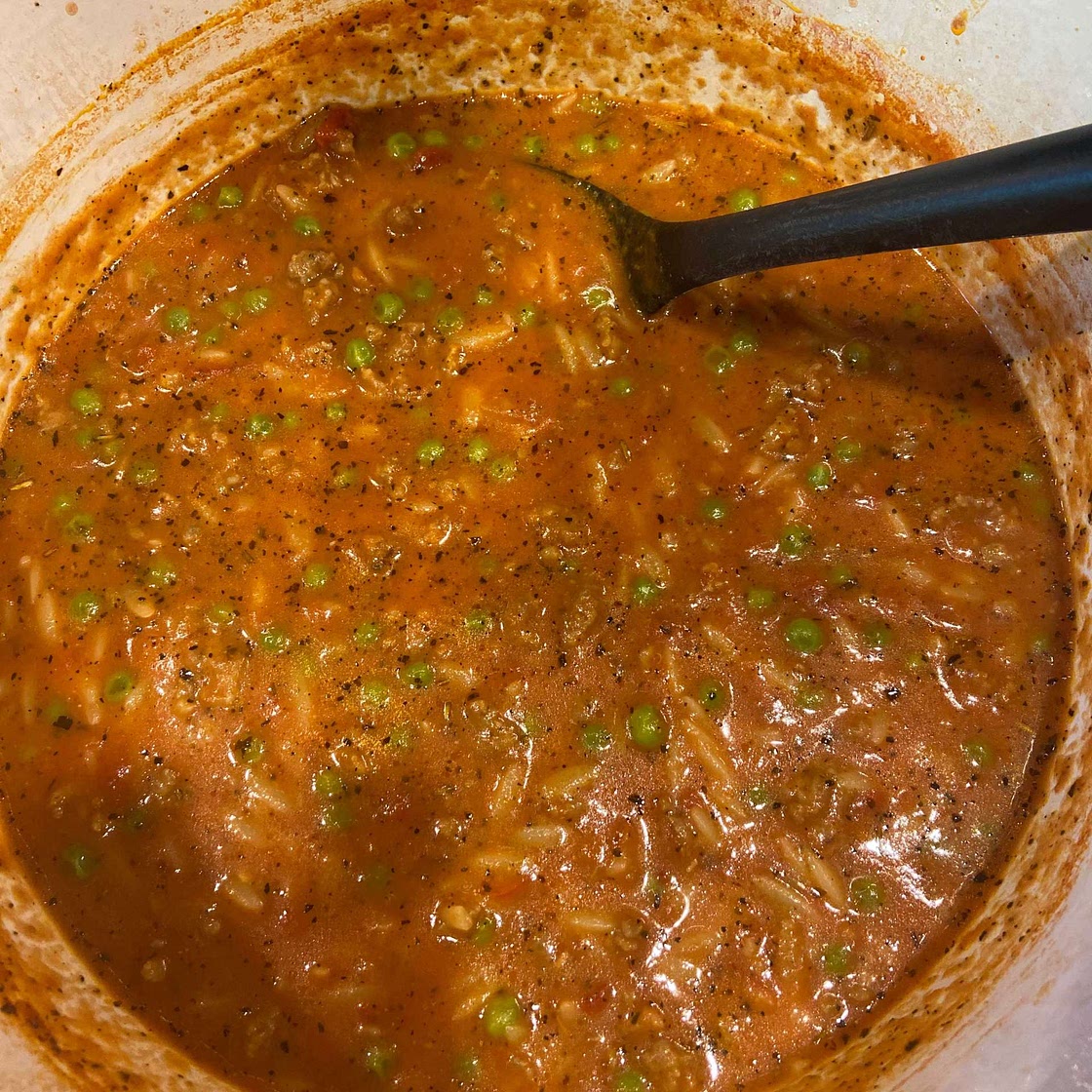 Italian Sausage Soup With Orzo