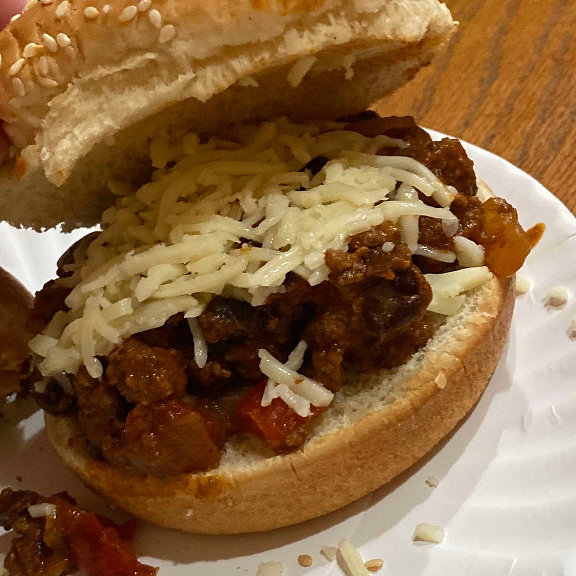 Chili sloppy joe