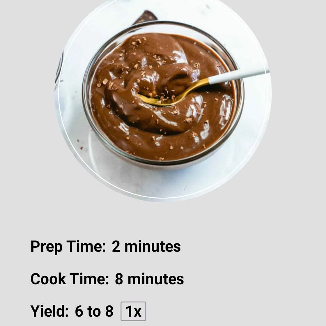 Easy chocolate pudding