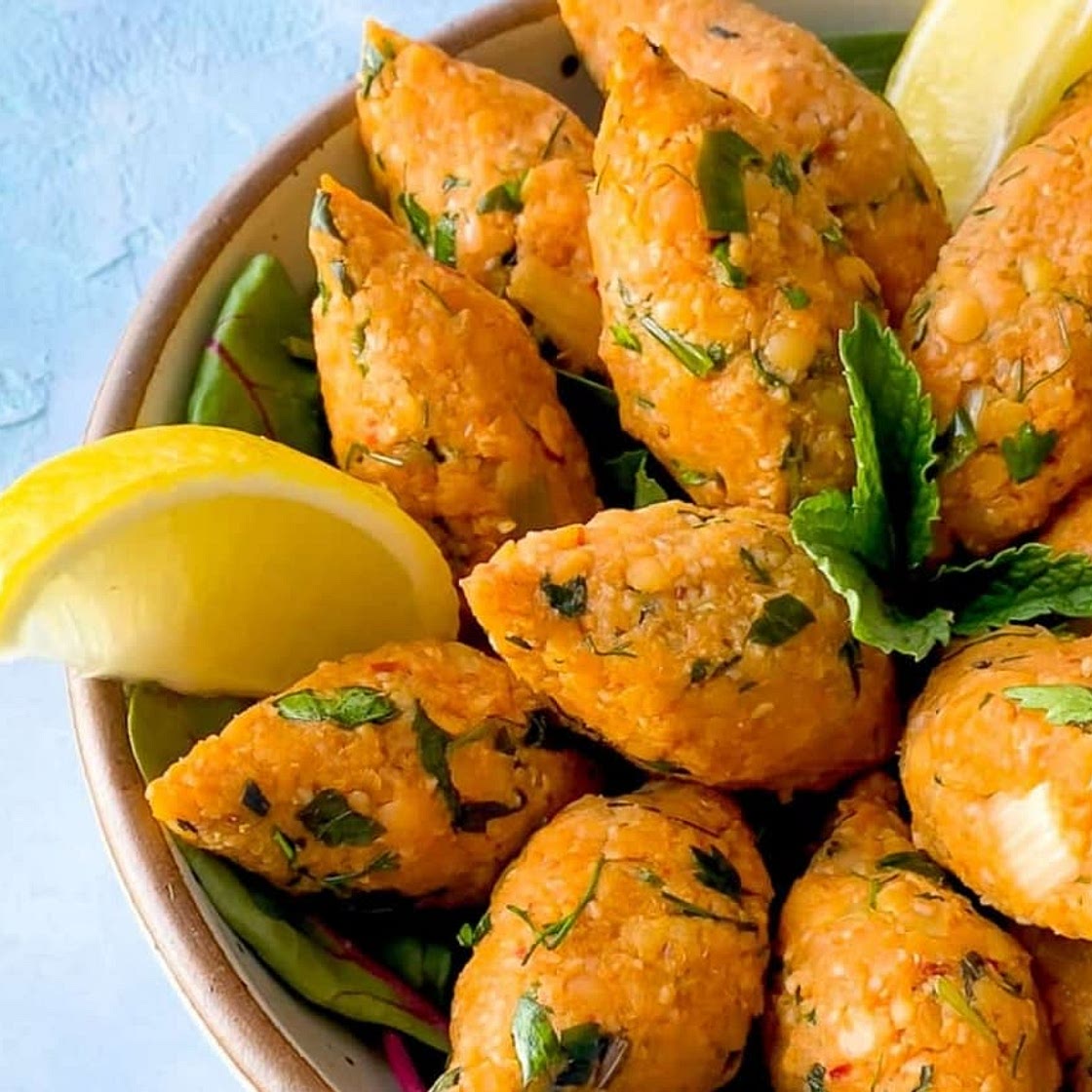 Turkish lentil meatballs