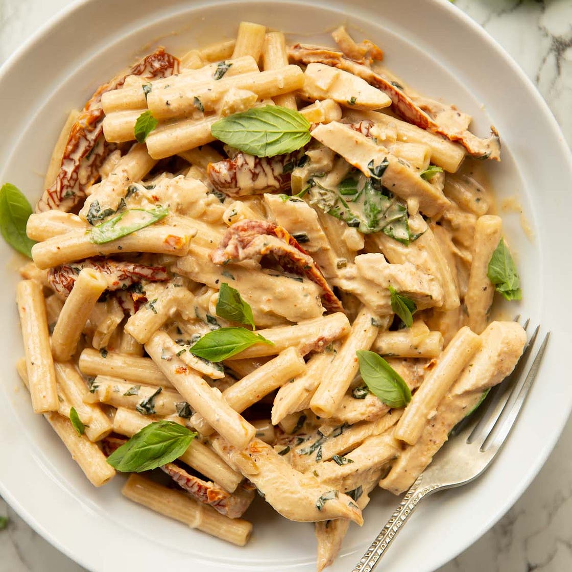 Creamy Chicken Sun Dried Tomato Pasta