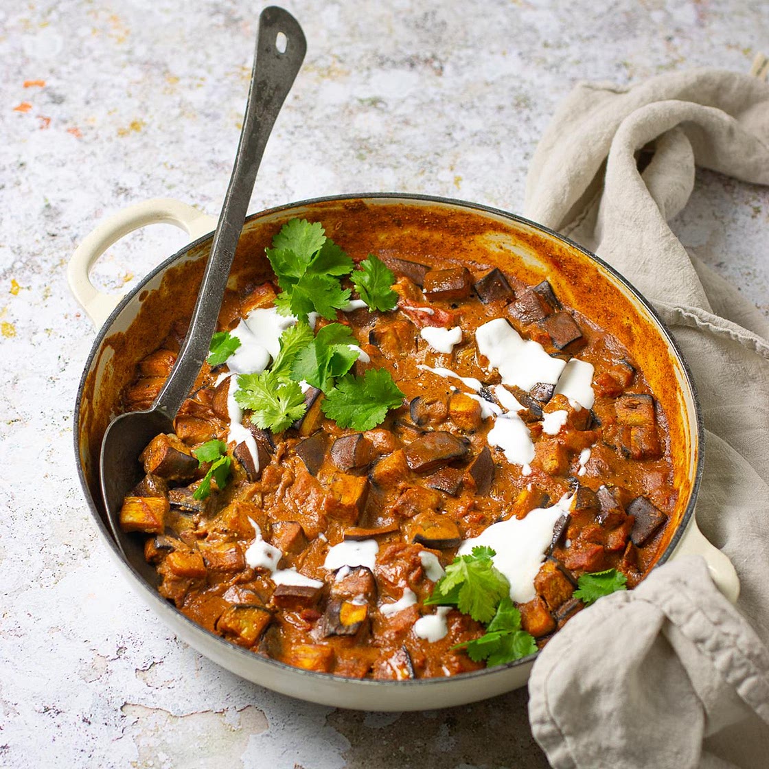 Masala Aubergine Bake