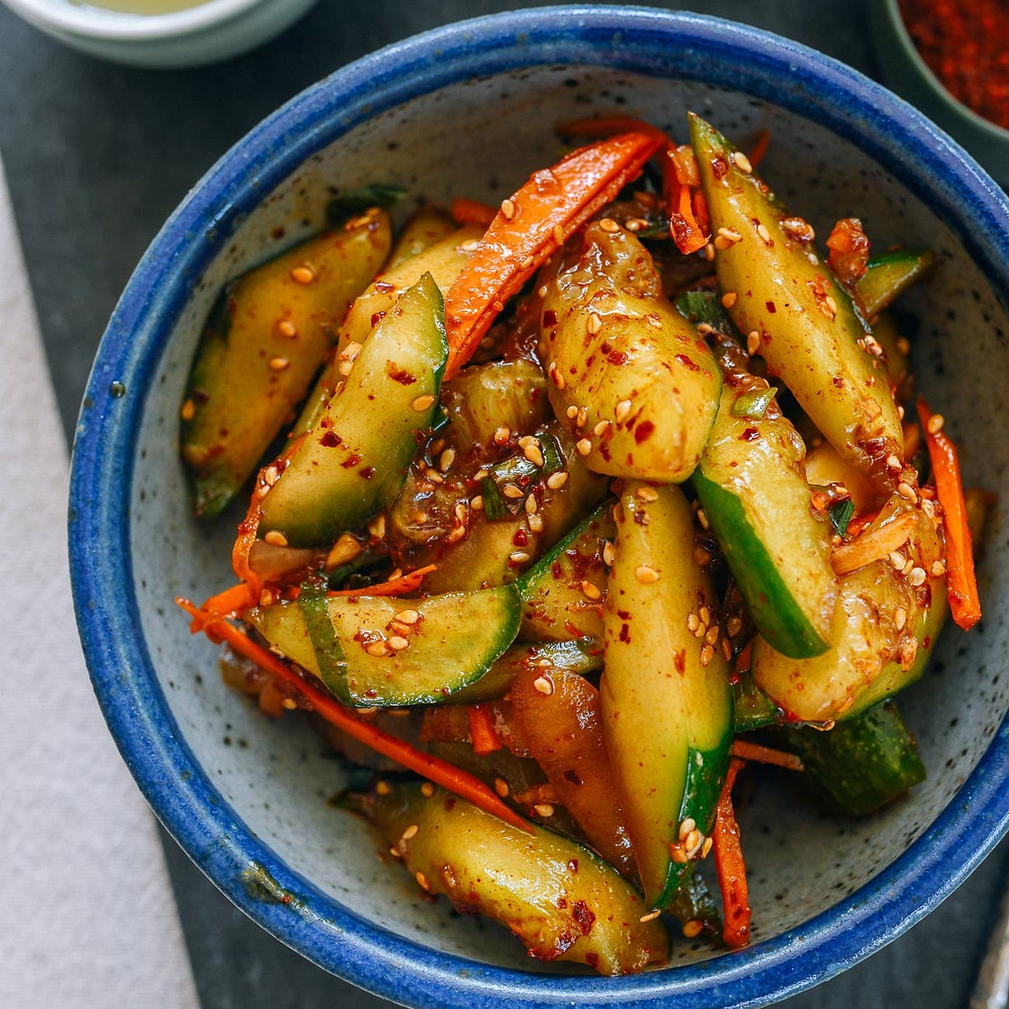 Oi Muchim (Spicy Korean Cucumber Salad)
