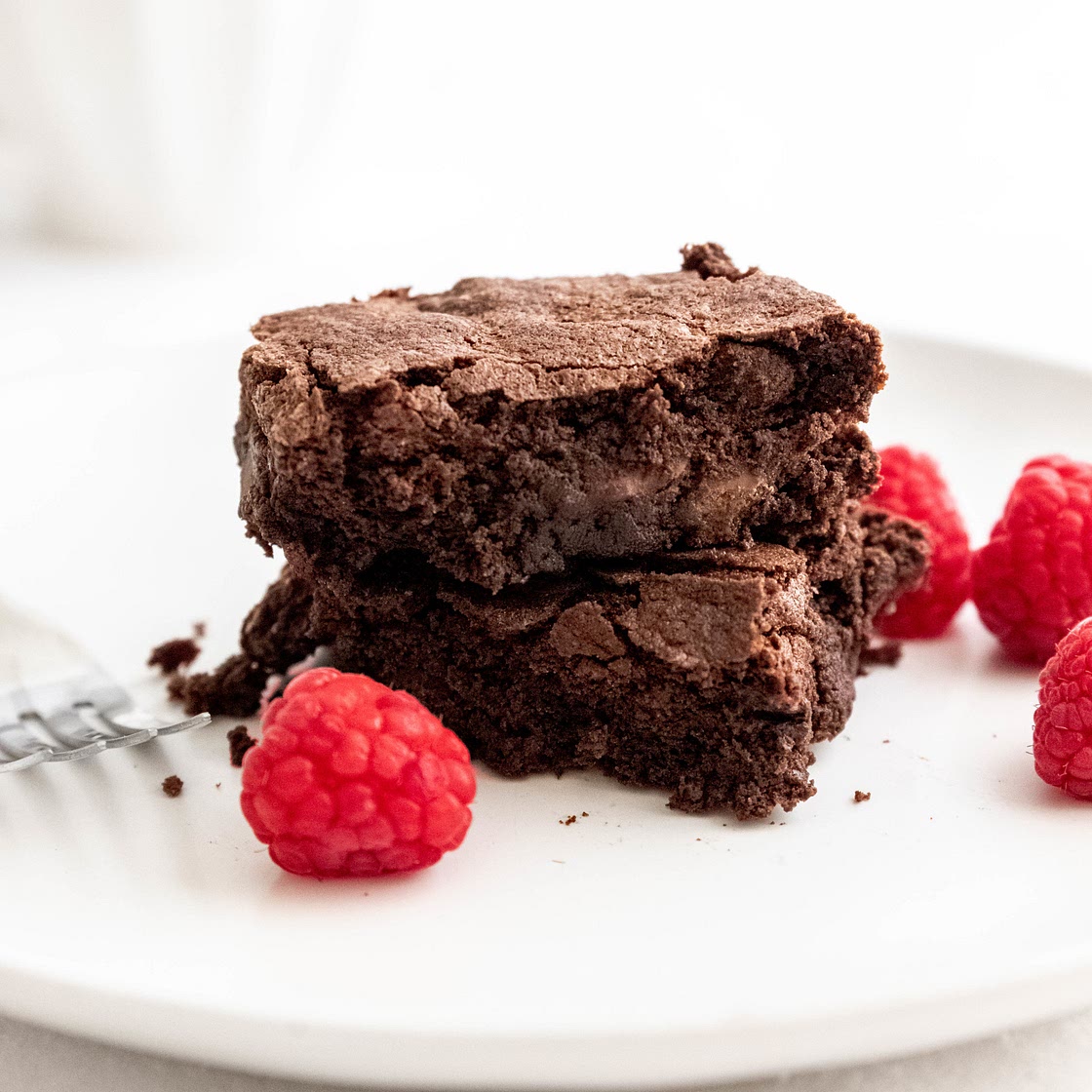 Easy (One Bowl) Raspberry and Orange Dark Chocolate Brownies - MAY EIGHTY FIVE