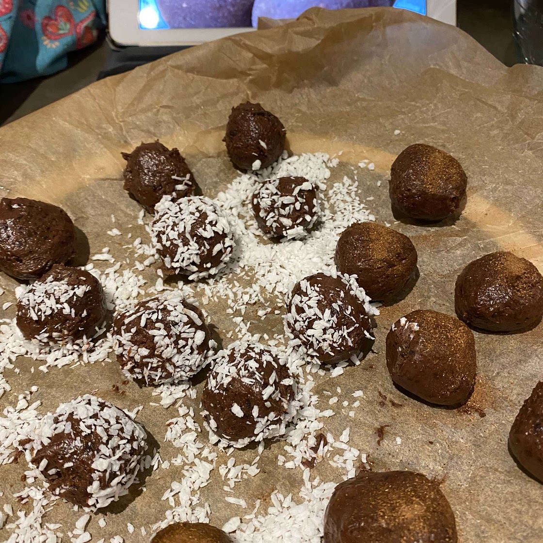 Brownie Batter Protein Balls