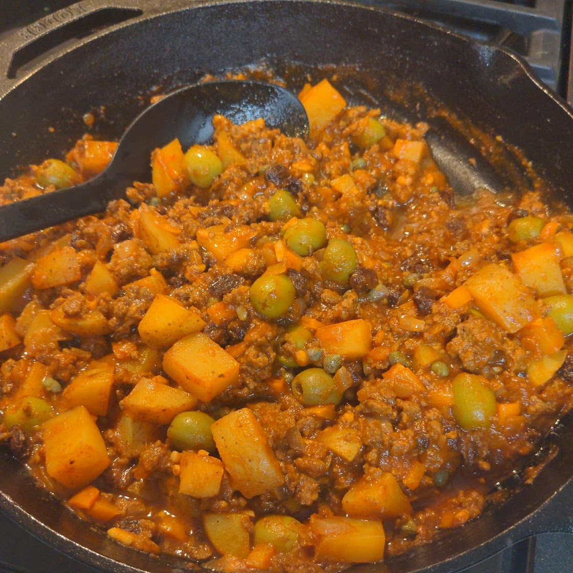 Cuban beef picadillo
