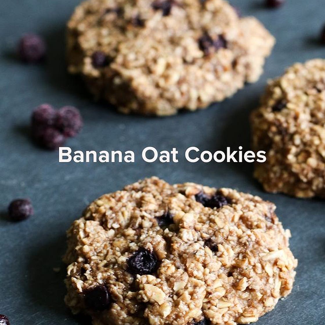 Banans Oat Cookies