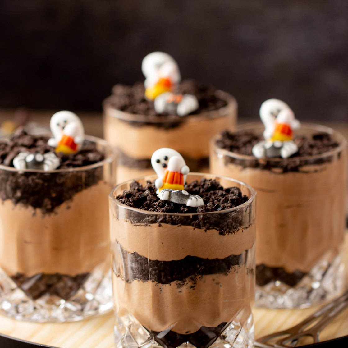 Halloween Dirt Pudding Cups