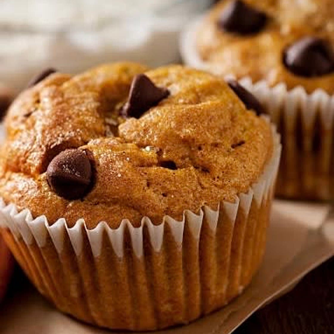 Chocolatey Chip Pumpkin Muffins 