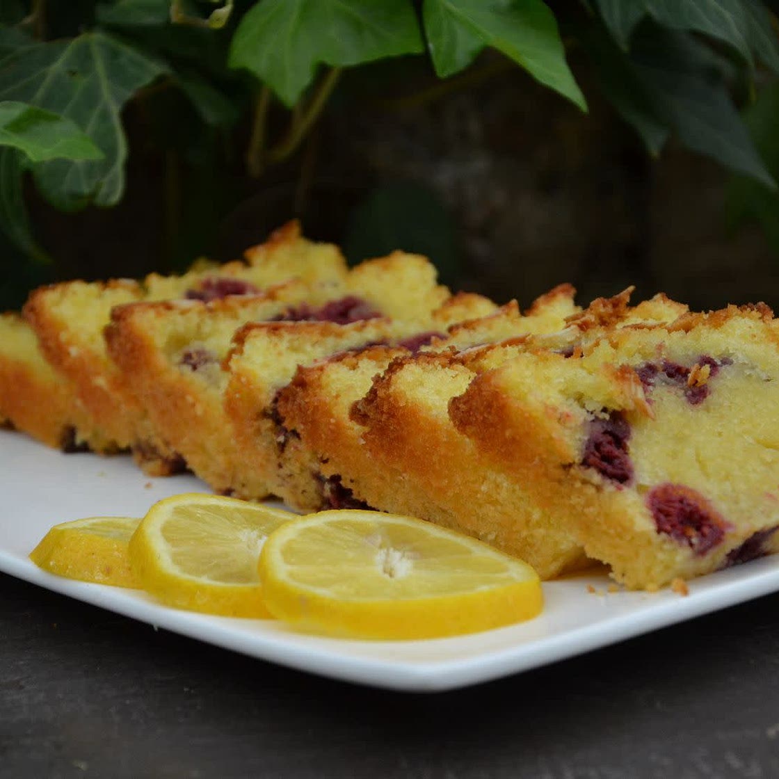 Cake citron framboise
